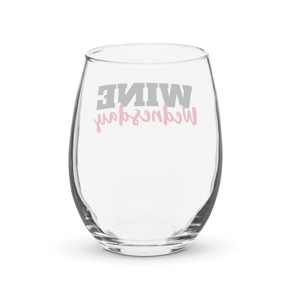 Wine Wednesday Stemless Wine Glass